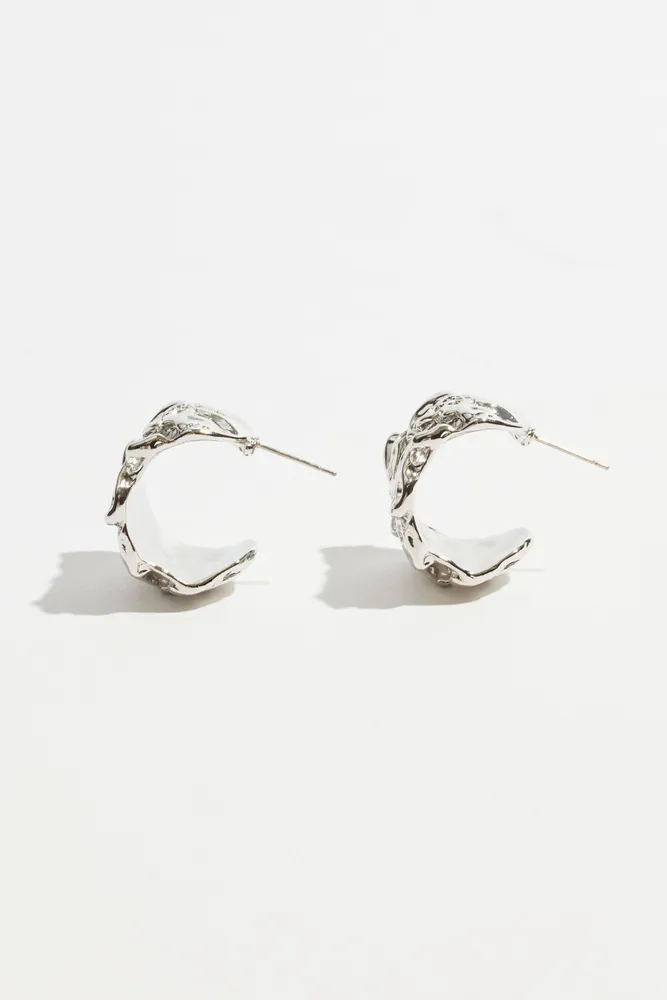 Thick Crumpled Earrings