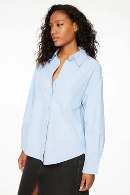 Frida Oversized Poplin Button Up Shirt