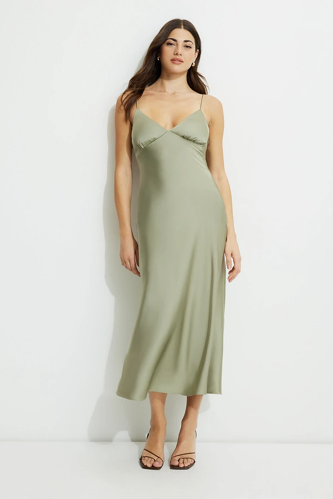 Robe maxi à enfiler buste empire Sage