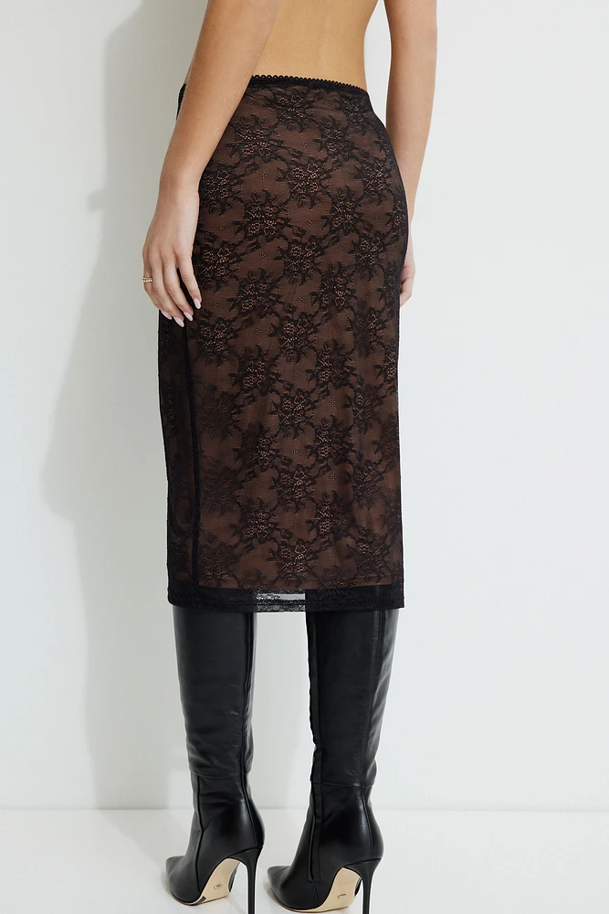 Alana Lace Midi Skirt