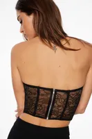 Sheer Lace Corset Top