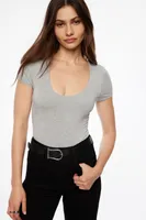 Hayden Scoop Neck Bodysuit