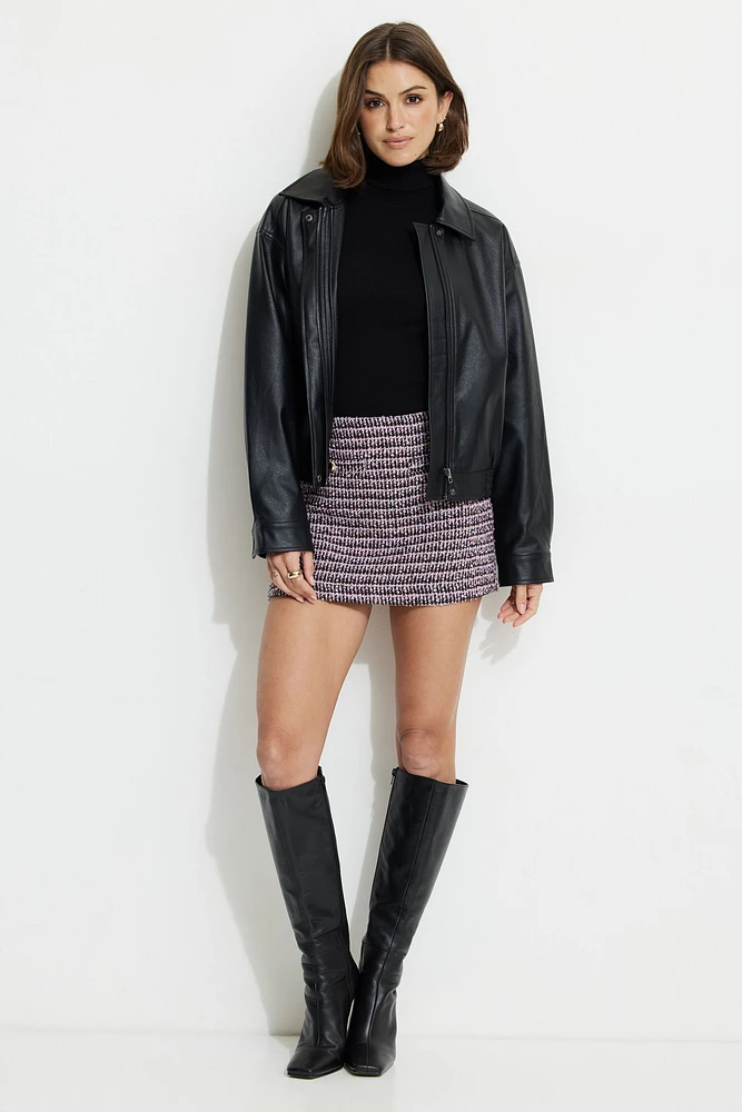 Tweed Mini Skirt