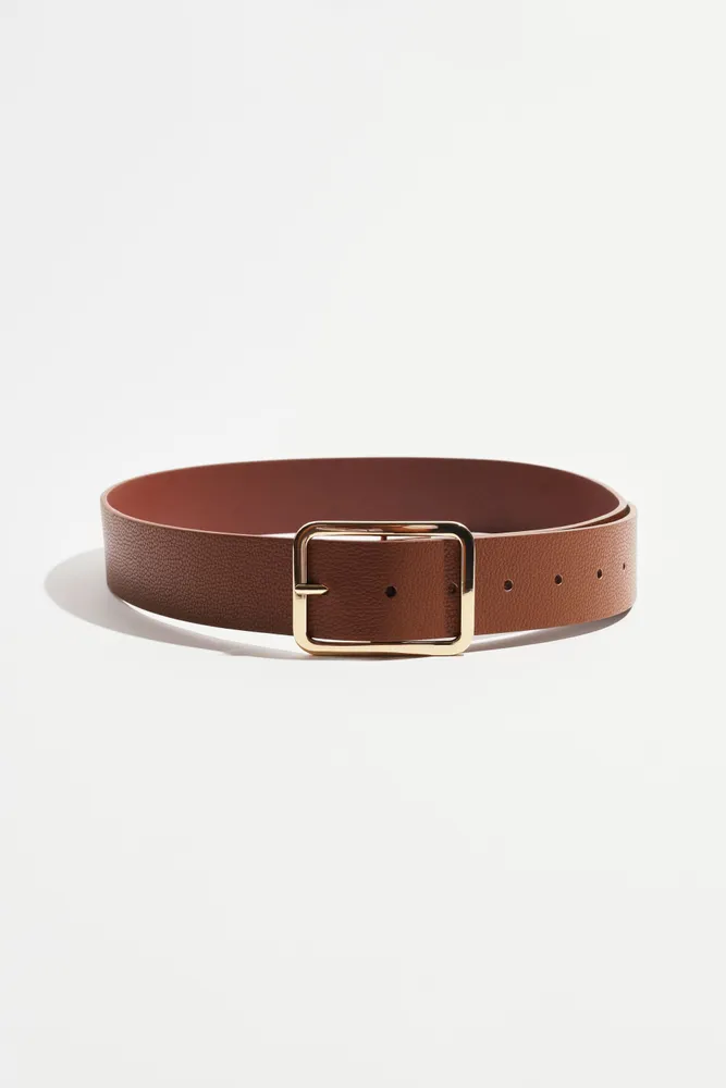 Rounded Square Buckle Belt