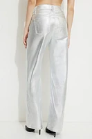 Metallic Heidi Wide Leg Jeans