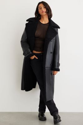 dynamite wool coat