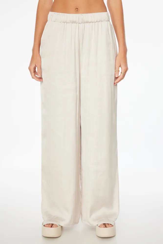 Heidi Wide Leg Satin Pants