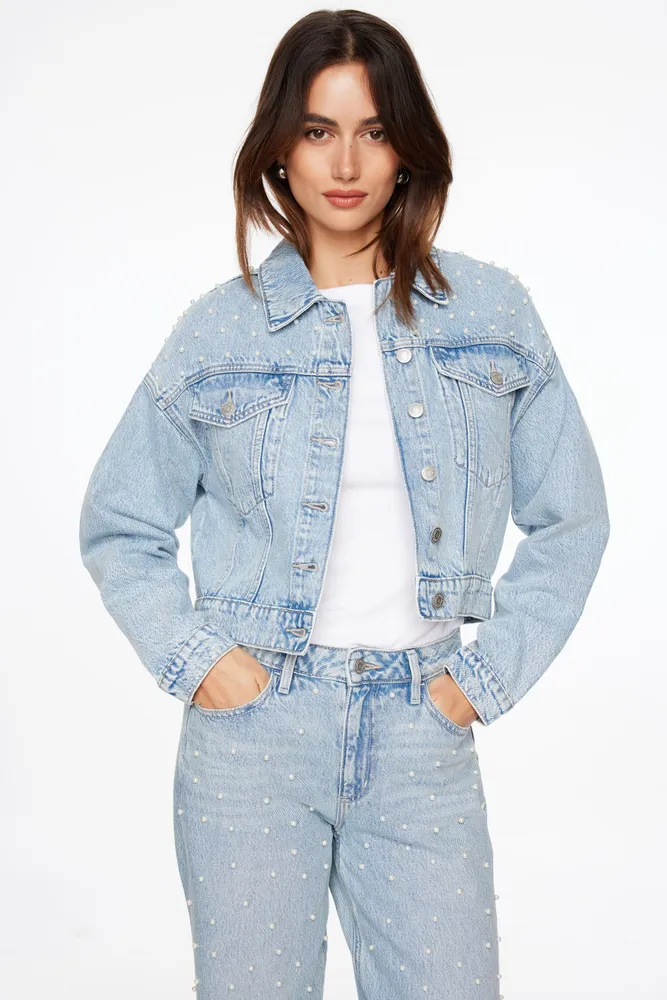 Boyfriend Pearl Denim Jacket