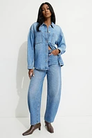 Buttoned Denim Overshirt