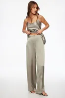 Malika Satin Wide Leg Pant