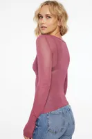 Sheer Boat Neck Sweater