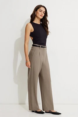 Sofia Pleated Straight Leg Pants