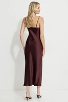 Amira Satin Slip Maxi Dress