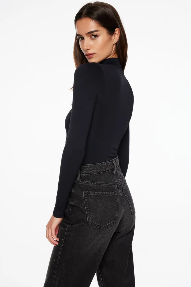 Quinn Long Sleeve Mock Neck Bodysuit