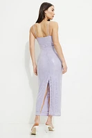 Sequin Lace Maxi Dress