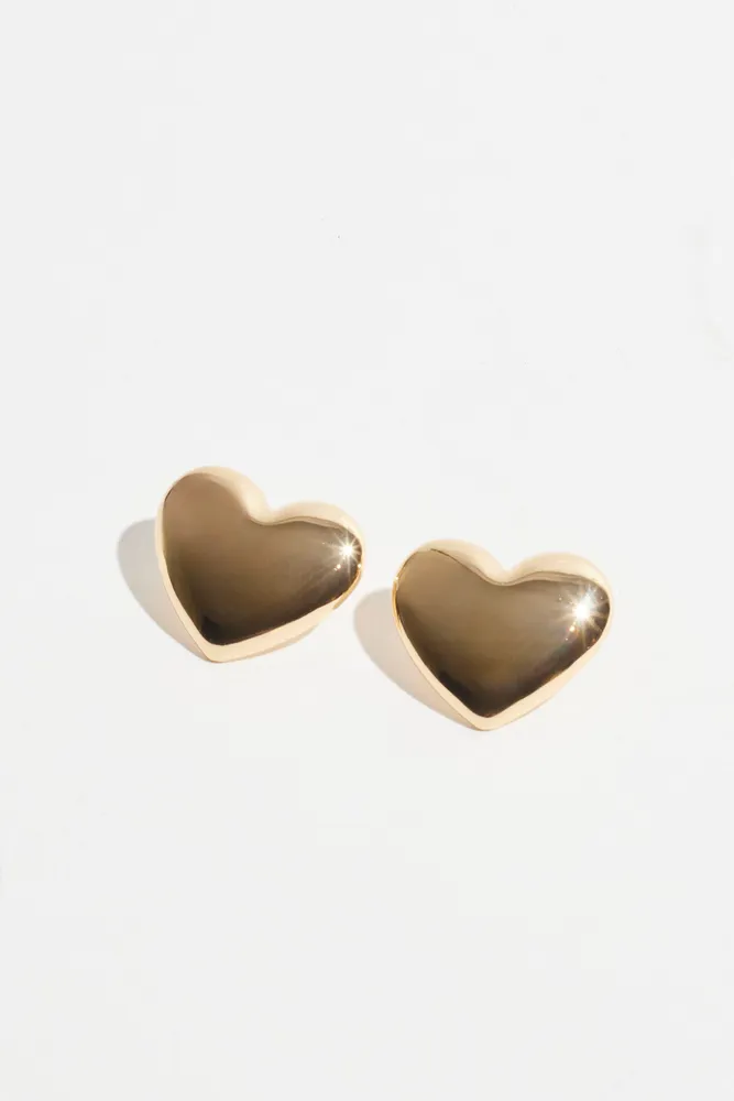 Oversized Heart Earrings