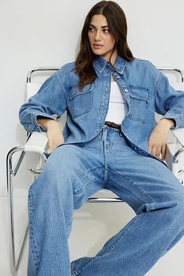 Sydney Mid Rise Baggy Fit Tencel™ Jeans