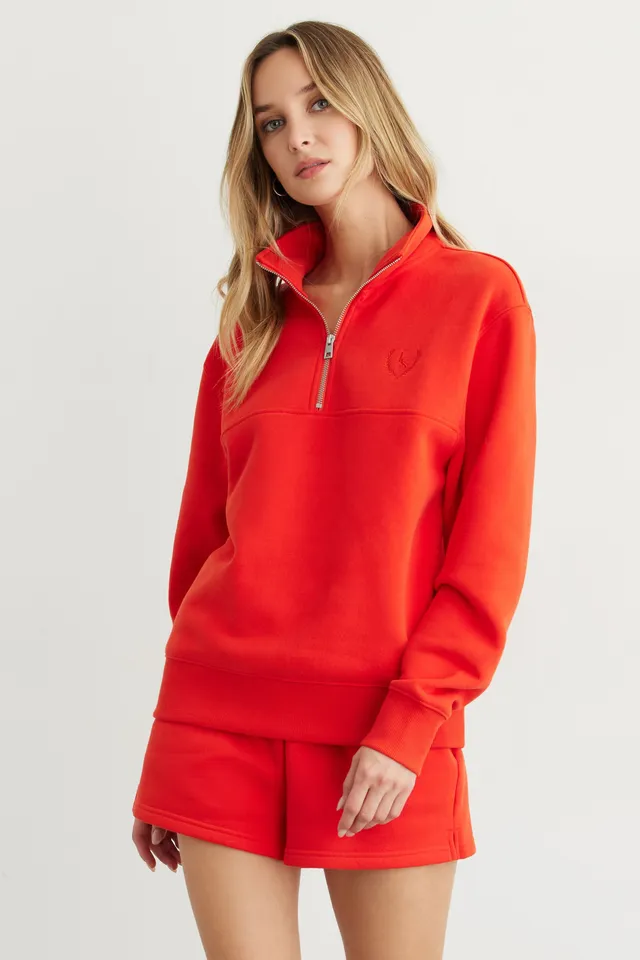 dynamite half zip sweater