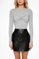Ali Faux Leather Mini  Skirt