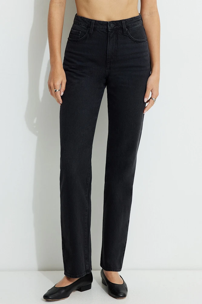 Cara High Rise Straight Jeans