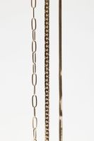 Layered Paperclip, Snake & Flat Chain Necklace