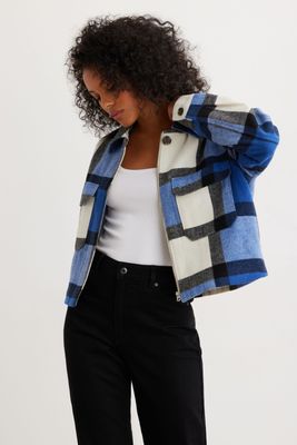 Cropped Plaid Shacket