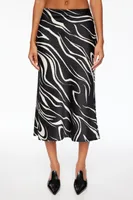 Melody Satin Slip Midi Skirt