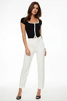 Jacquie Ribbed Button Up Top