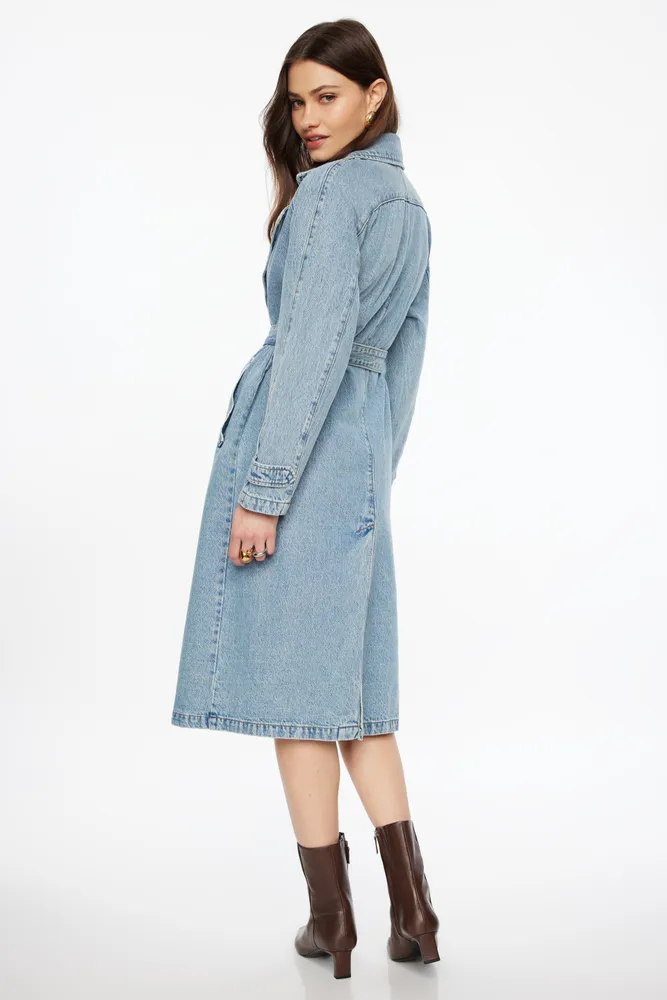 Denim Trench Coat