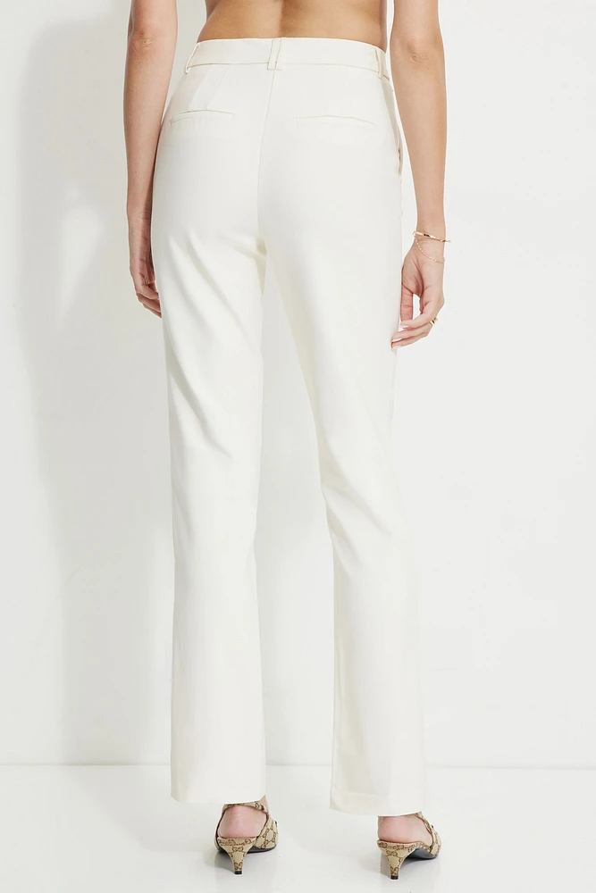 Pantalon évasé à couture avant