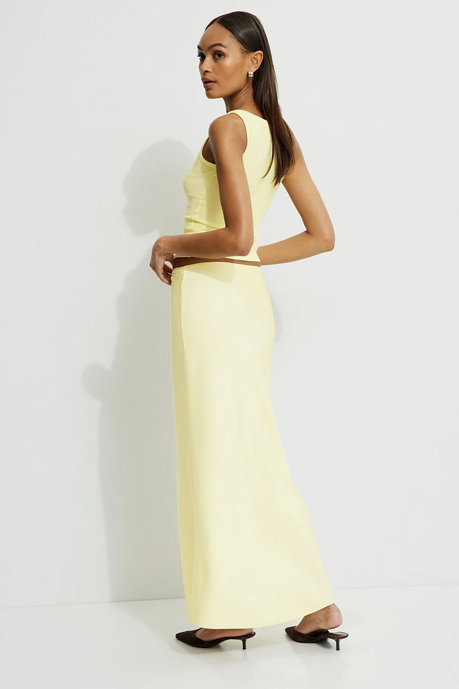 Cary Satin Slip Maxi Skirt