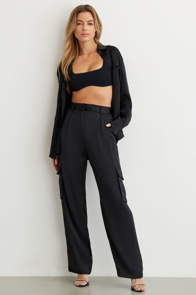 Dynamite Izabel Satin Cargo Pants | Bramalea City Centre