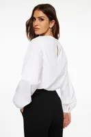 Bubble Poplin Top