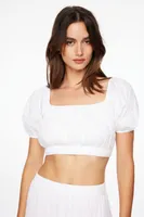 Smocked Crop Top