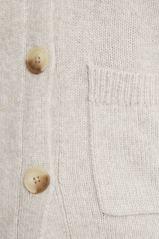 V-Neck Button Cardigan