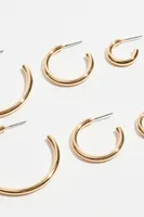 3-Pack Trio Hoop Earrings