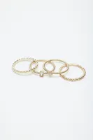 7-Pack Gem & Twist Rings