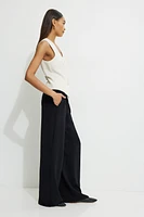 Pantalon à enfiler jambe large