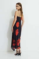 Asymmetric Maxi Slip Dress