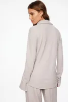 Long Sleeve Popcorn Textured Shirt