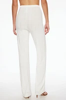 Pointelle Wide Leg Pants