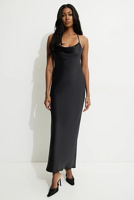 Satin Slip Maxi Dress