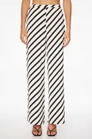 Thin Waistband Wide Leg Pants