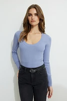 Alyssa Ribbed Scoop Sweater