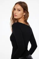 Twisted Cutout Sweater