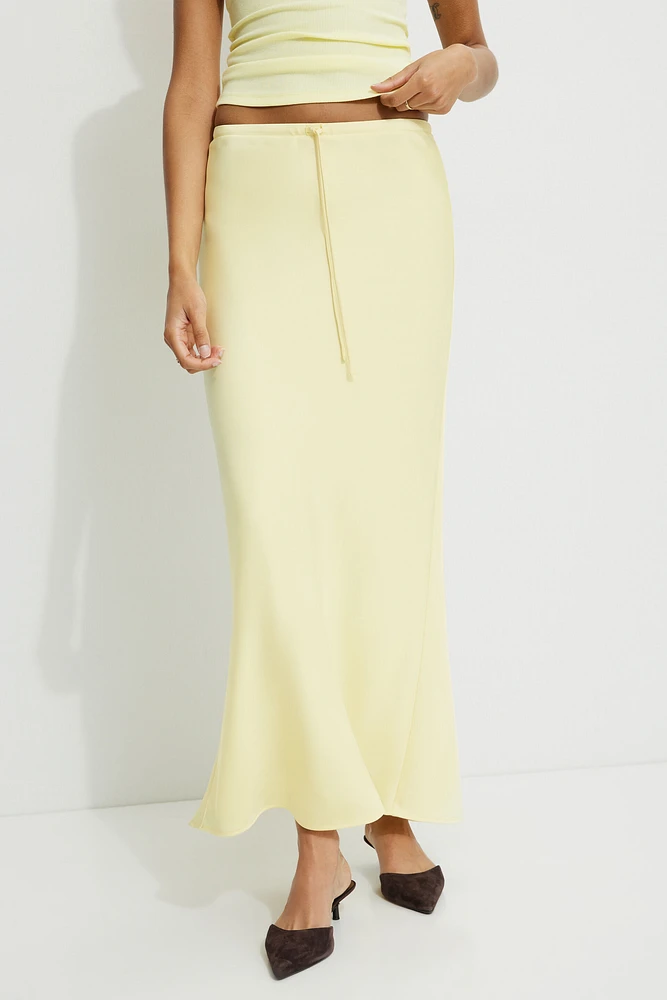 Cary Satin Slip Maxi Skirt