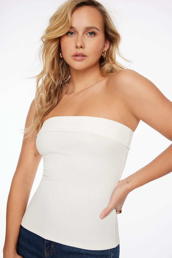 Aubree Crepe Tube Top