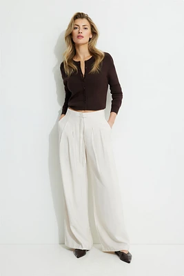 Wide Leg Drawstring Pants