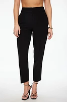 Slim Pintuck Ankle Pants