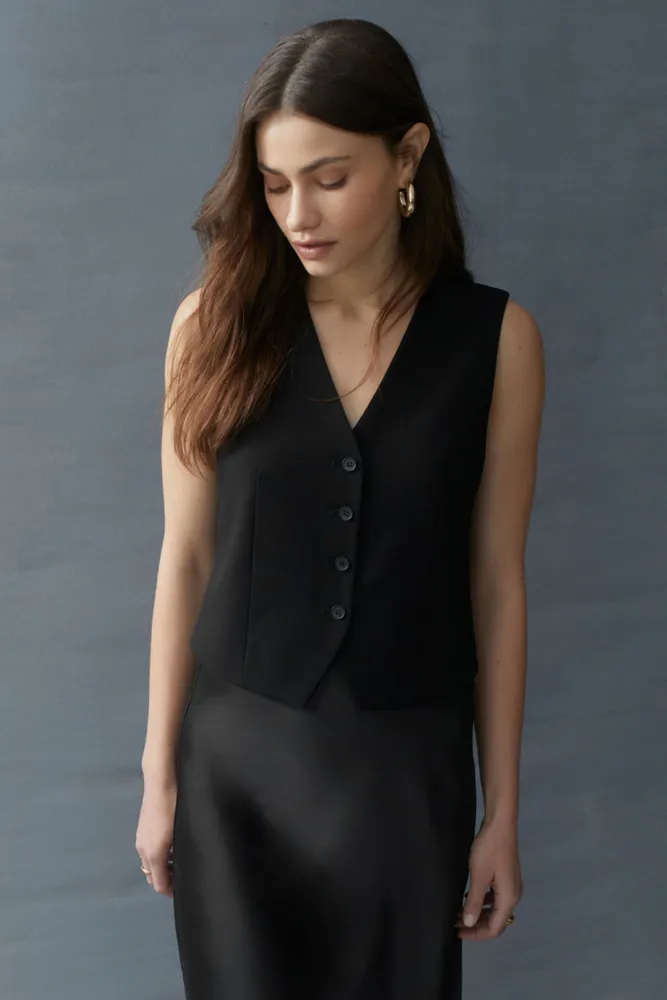 Millie Tailored Four Button Vest